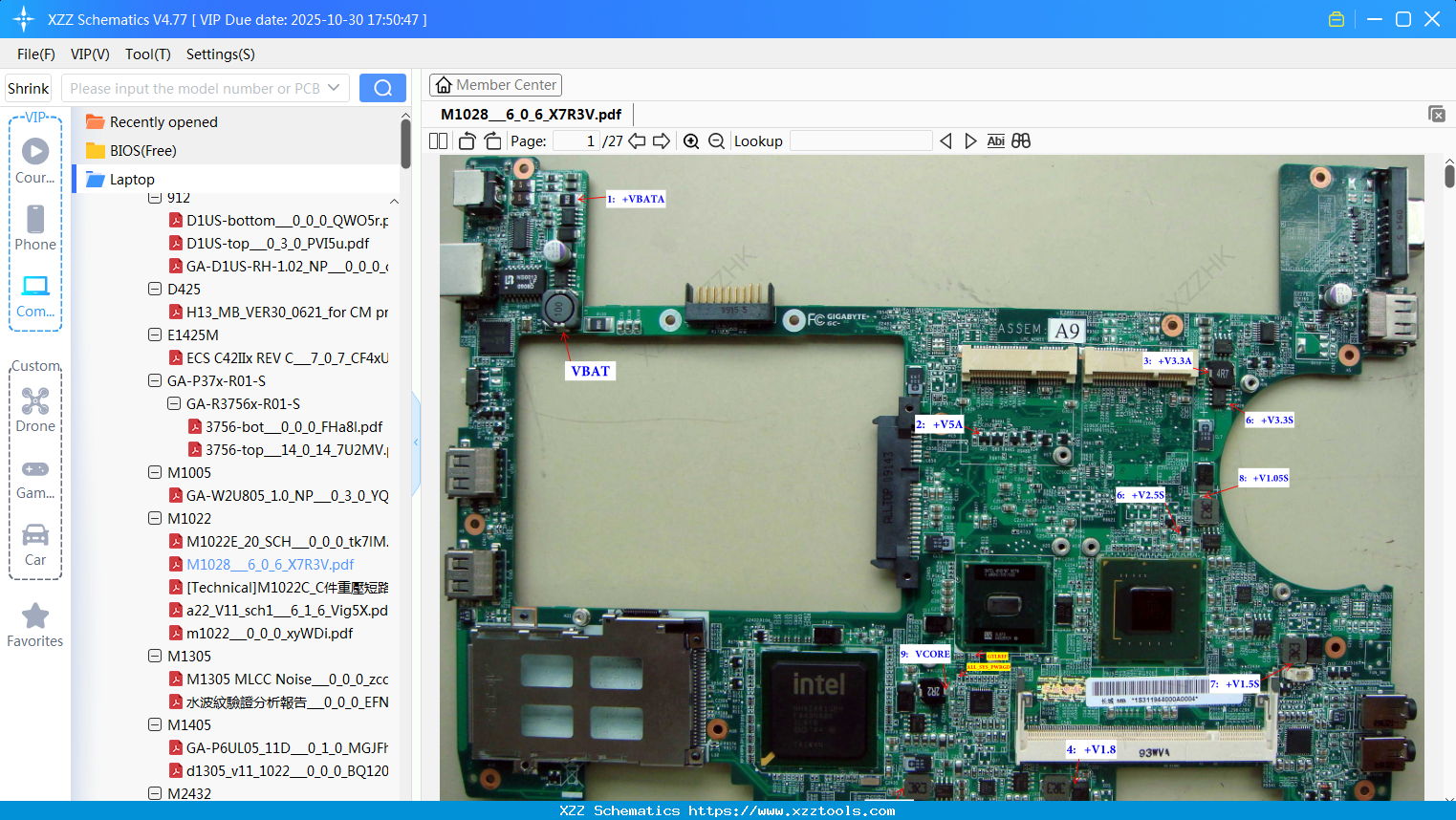 Laptop Gigabyte M1028_6_0_6_X7R3V